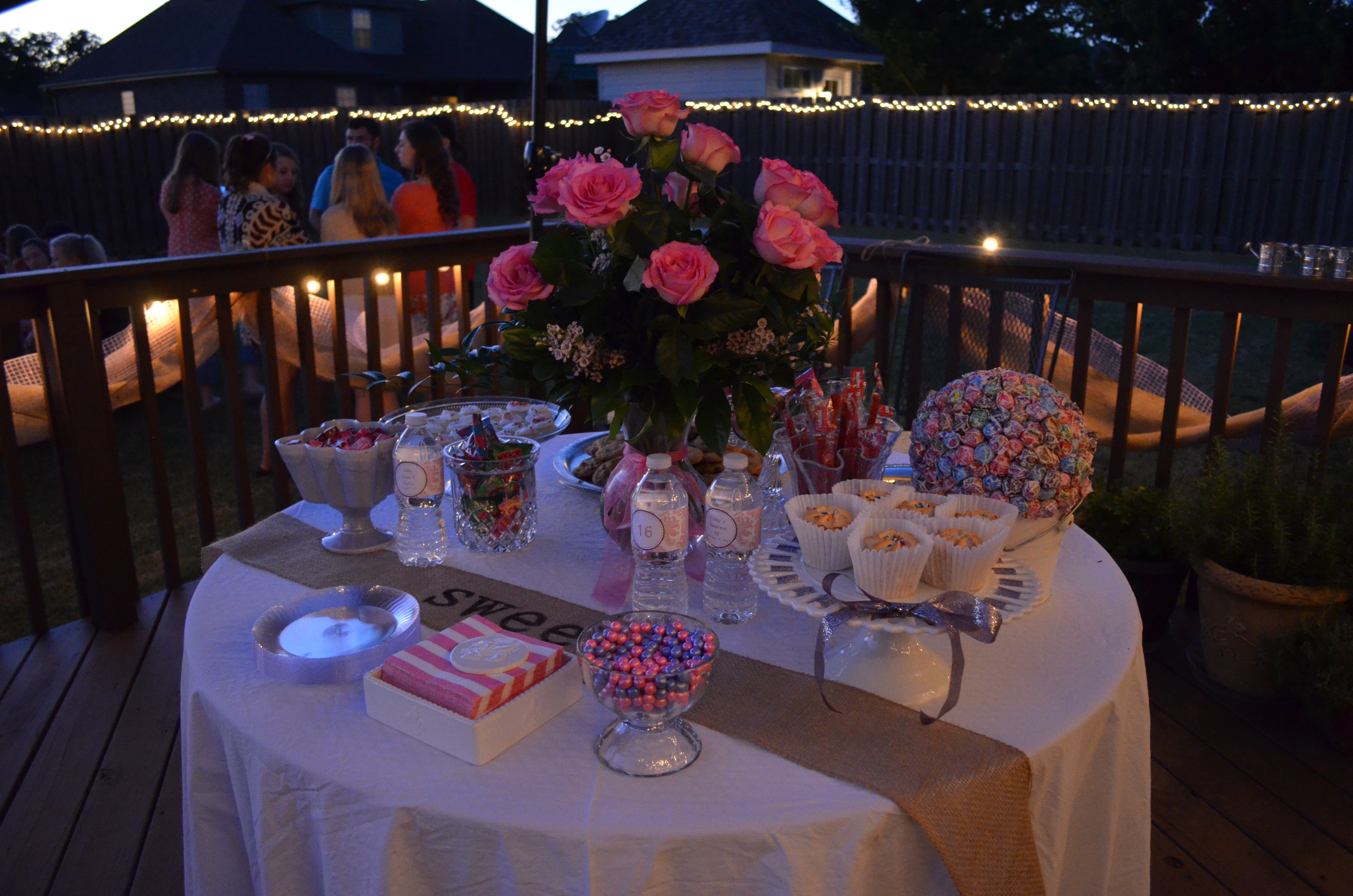 backyard party ideas for sweet 16